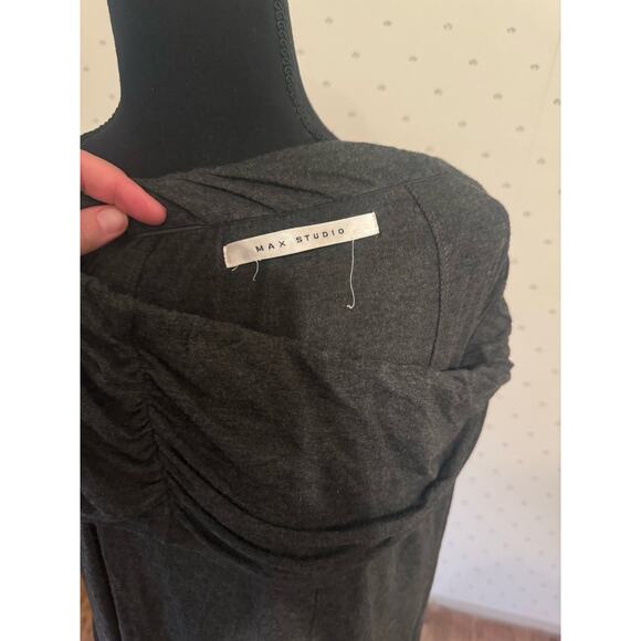 MAX STUDIO Grey Maxi Skirt M/L - Picture 3 of 3